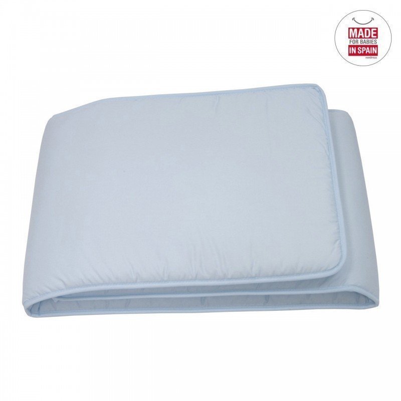 PROTECTOR DE CUNA 60 LISO CELESTE
