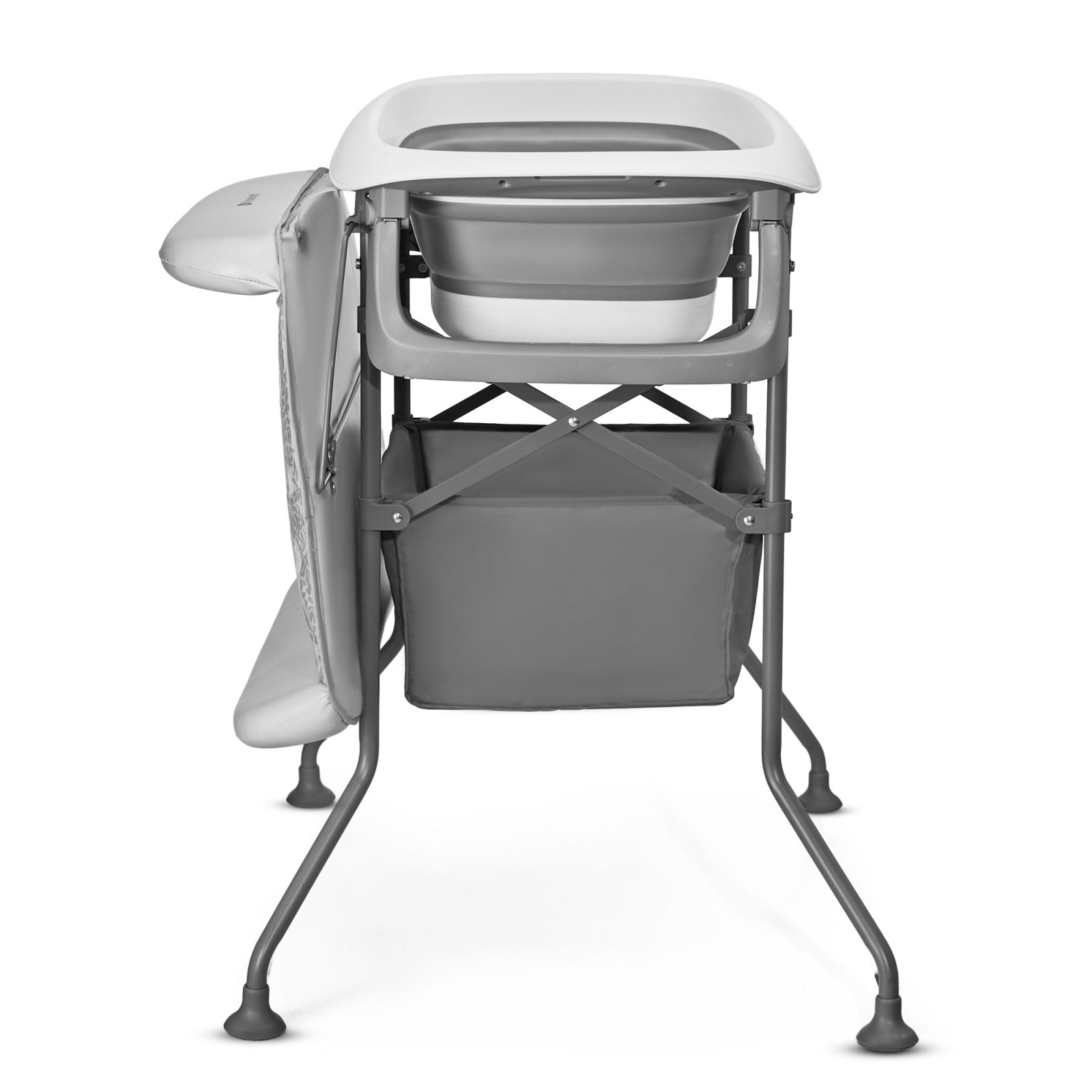 BAÑERA PLEGABLE CON CAMBIADOR BUBLY GRIS