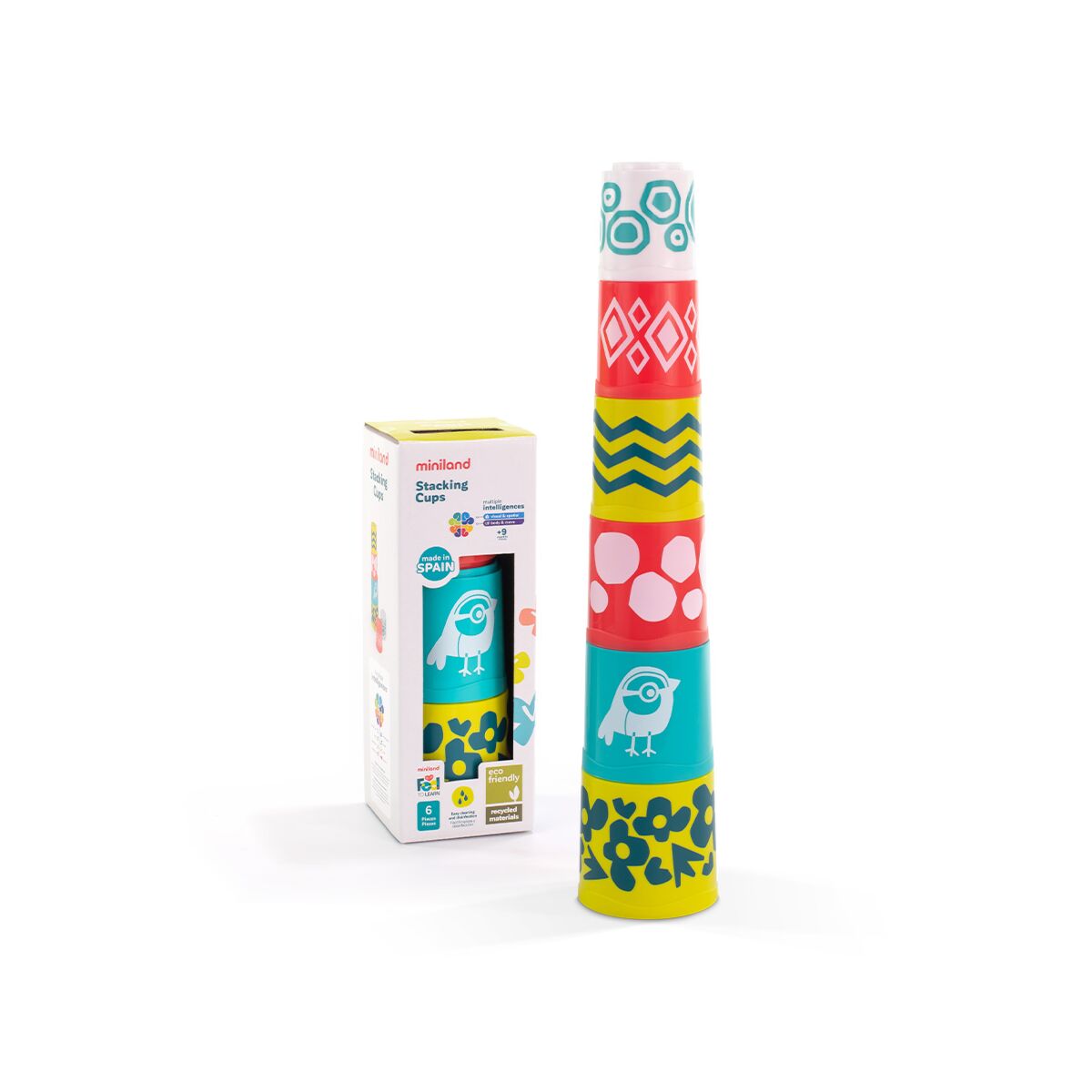 MINILAND SENSORIAL - STACKING CUPS 0-3