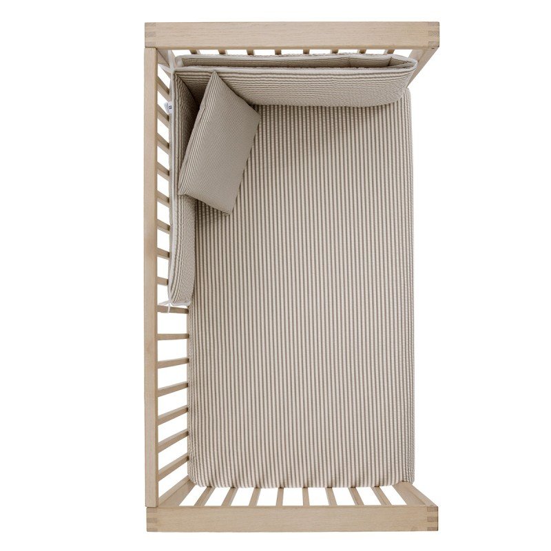 JGO. 2 PCS. FUNDA NORDICA+PROTECTOR  CUNA 60 DERBY BEIG