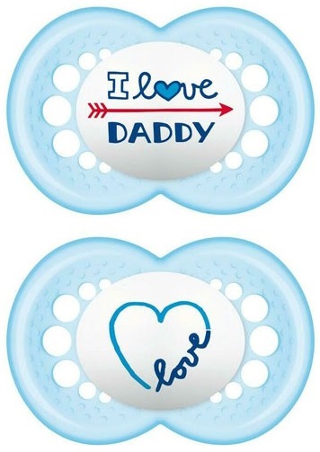 MAM CHUPETE ORIGINAL 6M+ SILIC 2UN AZUL