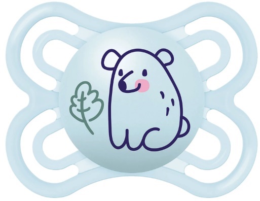 CHUPETE SILICONA PERFECT 0+ AZUL (2 ud)