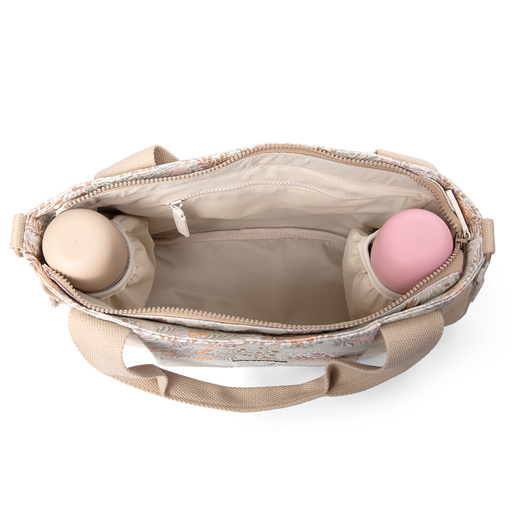 BOLSO MATERNIDAD PEQUEÑO POETRY PRINT BEIGE
