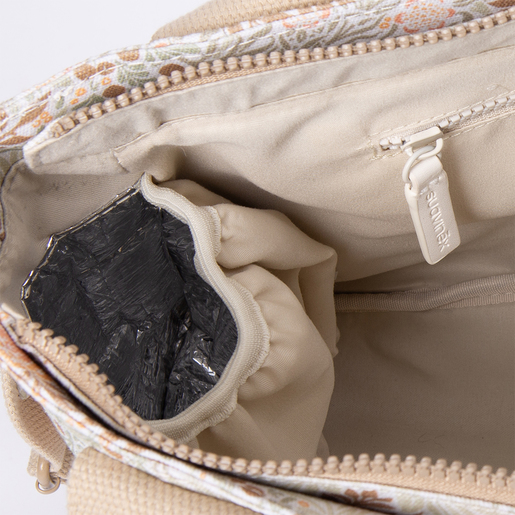 BOLSO MATERNIDAD PEQUEÑO POETRY PRINT BEIGE