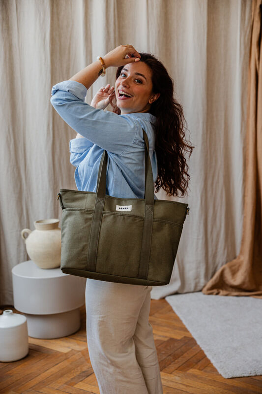 BOLSO MATERNAL MADRID VERDE LIQUEN