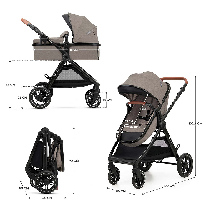SILLA DE PASEO ESME 3 in 1 MINK PRO 2 BEIG