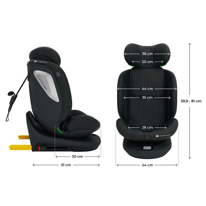 AUTOSILLA I-GROW 2 PLUS Negro