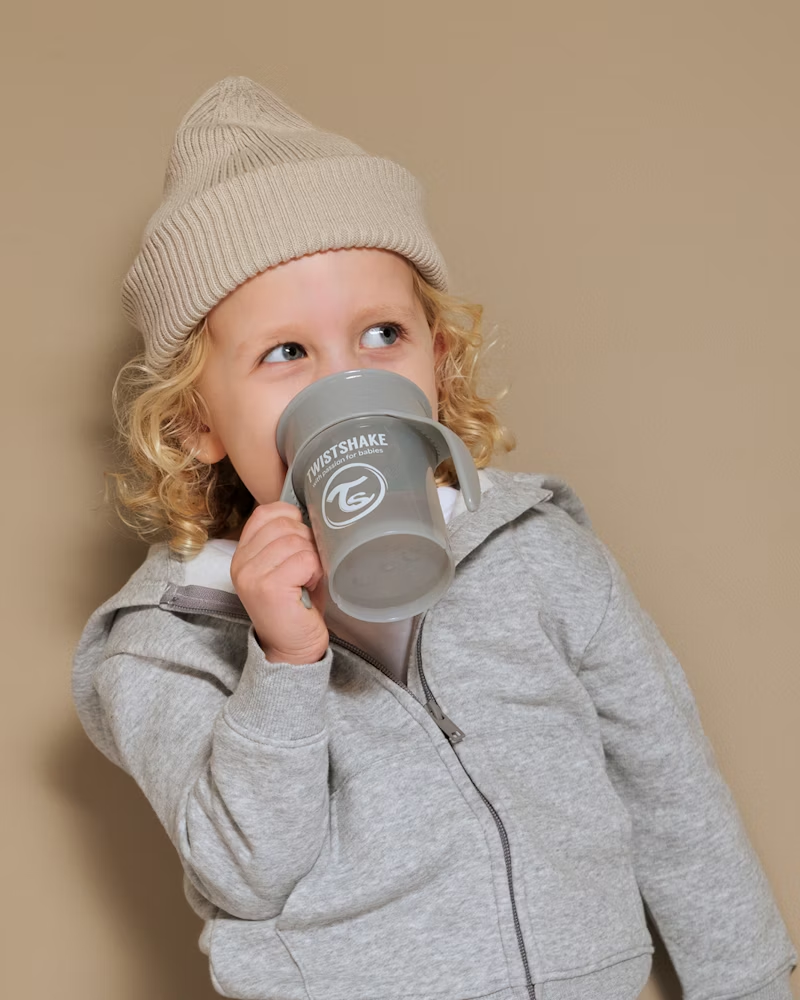 TAZA 360 C/ASAS 6M+ 230ML PASTEL GRIS