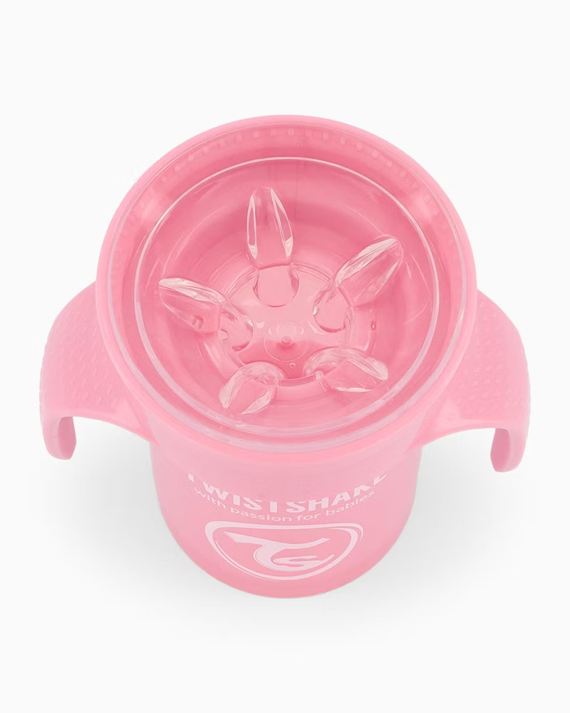 TAZA 360 C/ASAS 6M+ 230ML PASTEL ROSA