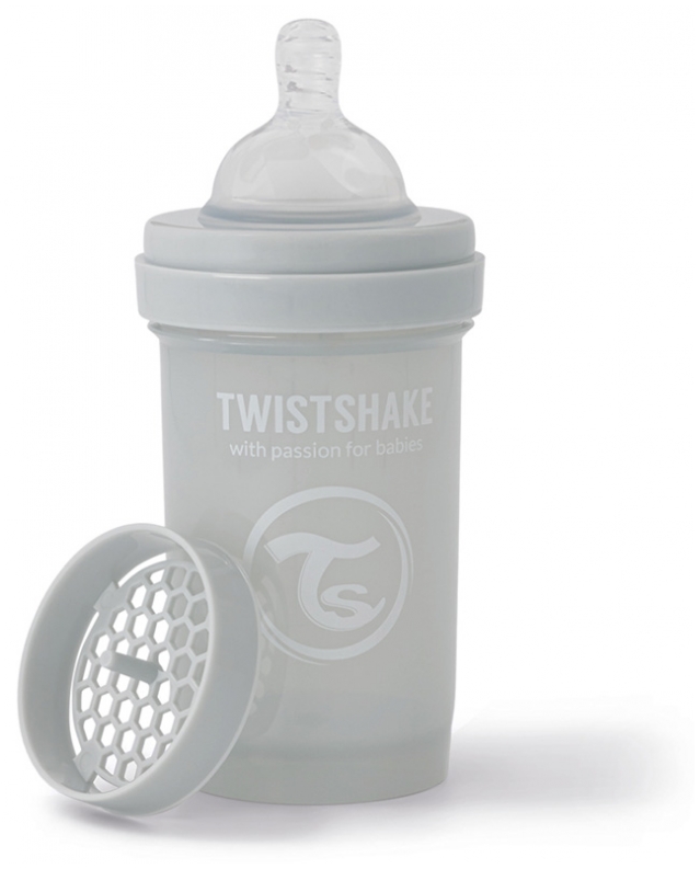 TWISTSHAKE BIBERON 180ML GRIS CLARO