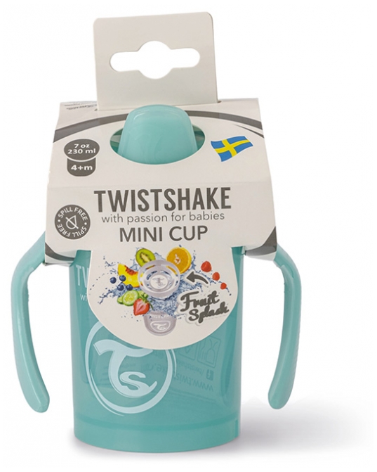 TWISTSHAKE TAZA MINI +4M 230ML NEW TURQUESA