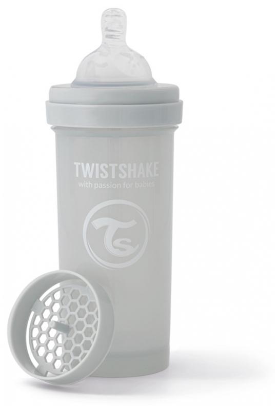 TWISTSHAKE BIBERON +2M 260ML GRIS CLARO