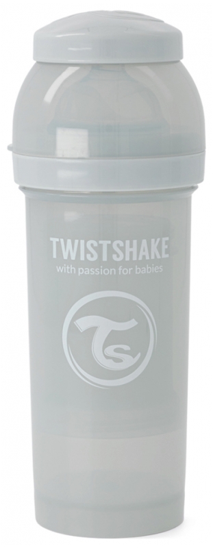 TWISTSHAKE BIBERON +2M 260ML GRIS CLARO