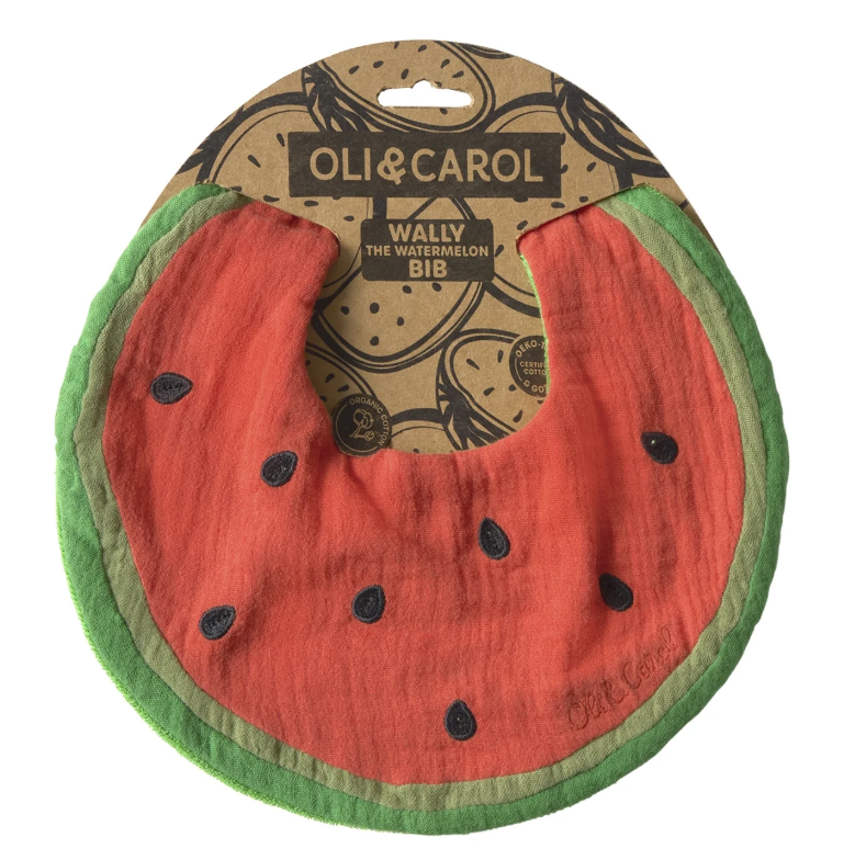 Oli&amp;Carol WALLY THE WATERMELON Babero