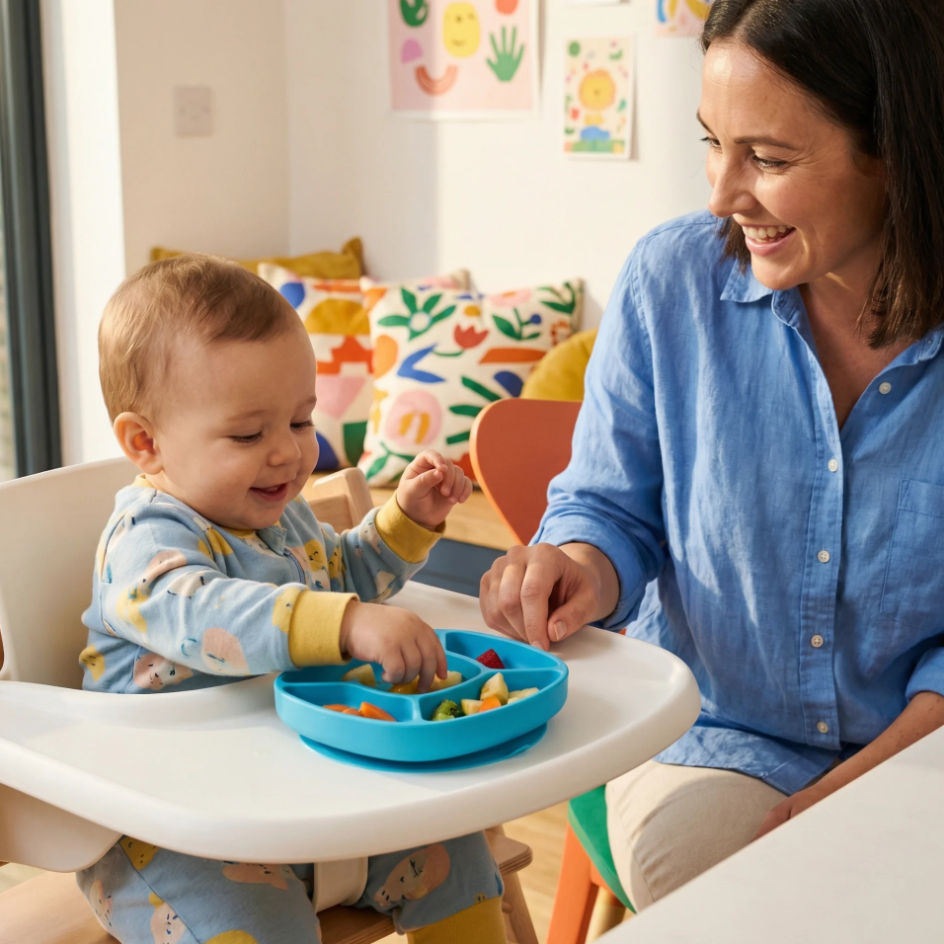 PLATO CON VENTOSA STICK&amp;SNACK SILICONA SURTIDO