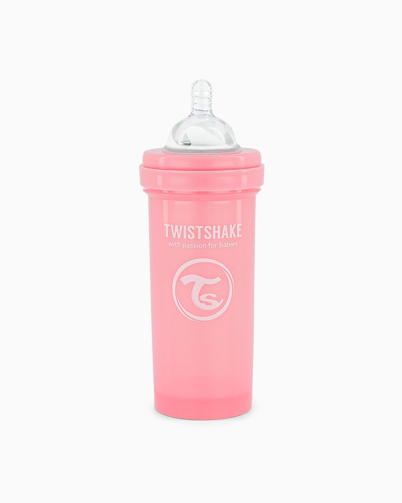 TWISTSHAKE BIBERON 260ML PASTEL ROSA