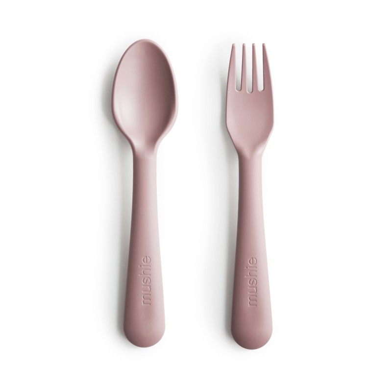 PACK TENEDOR Y CUCHARA SOLID BLUSH
