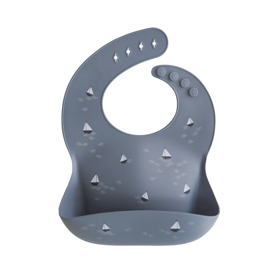 Babero Silicona PRINT Boats