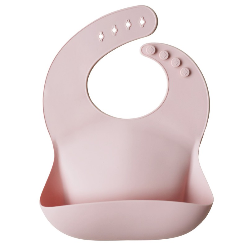 Babero Silicona SOLID Blush