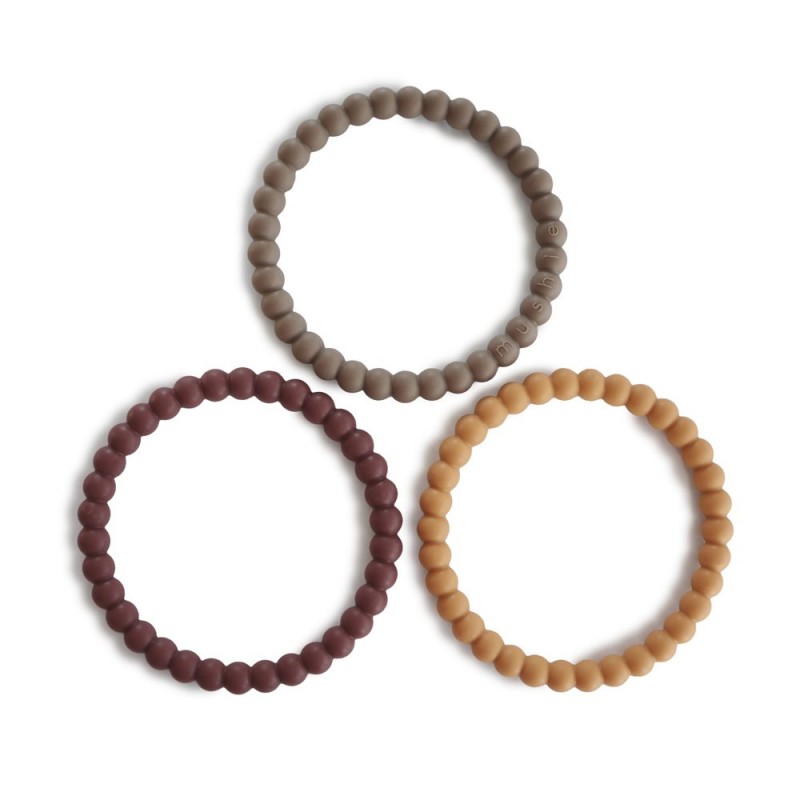 Mordedor Pack 3 brazaletes PEARL Berry/Marigold/Khaki