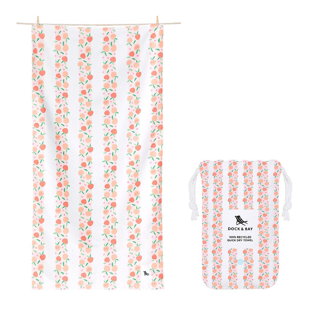 TOALLA DOCK&amp;BAY KIDS PEACH PARTY 160X90