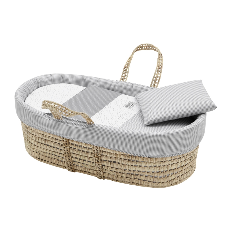 CAPAZO ACOLCHADO UNE VICHY10 GRIS 39X80X25CM