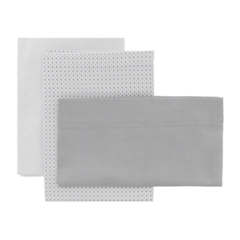 SABANA CAPAZO 3PCS 80X120CM ESSENTIA GRIS