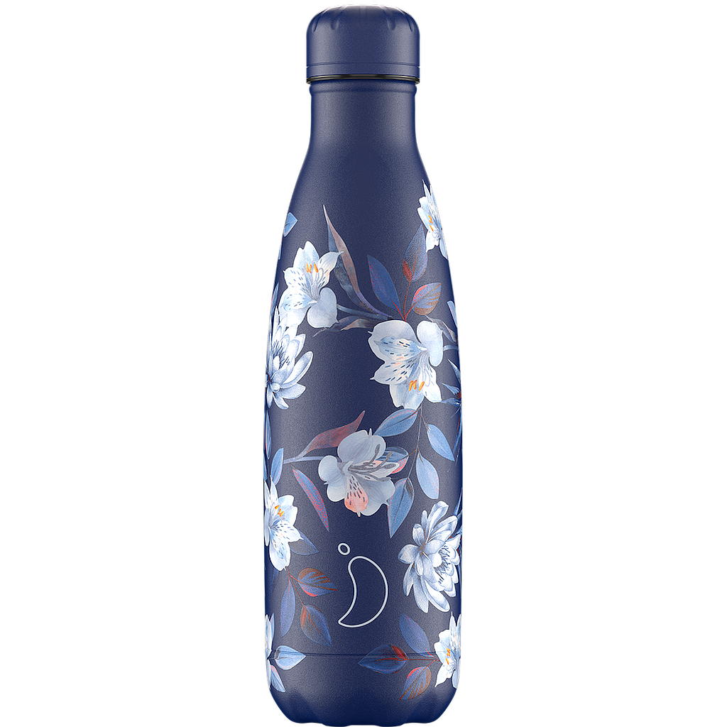 BOTELLA CHILLY'S 500ML FLEURS BLEUES