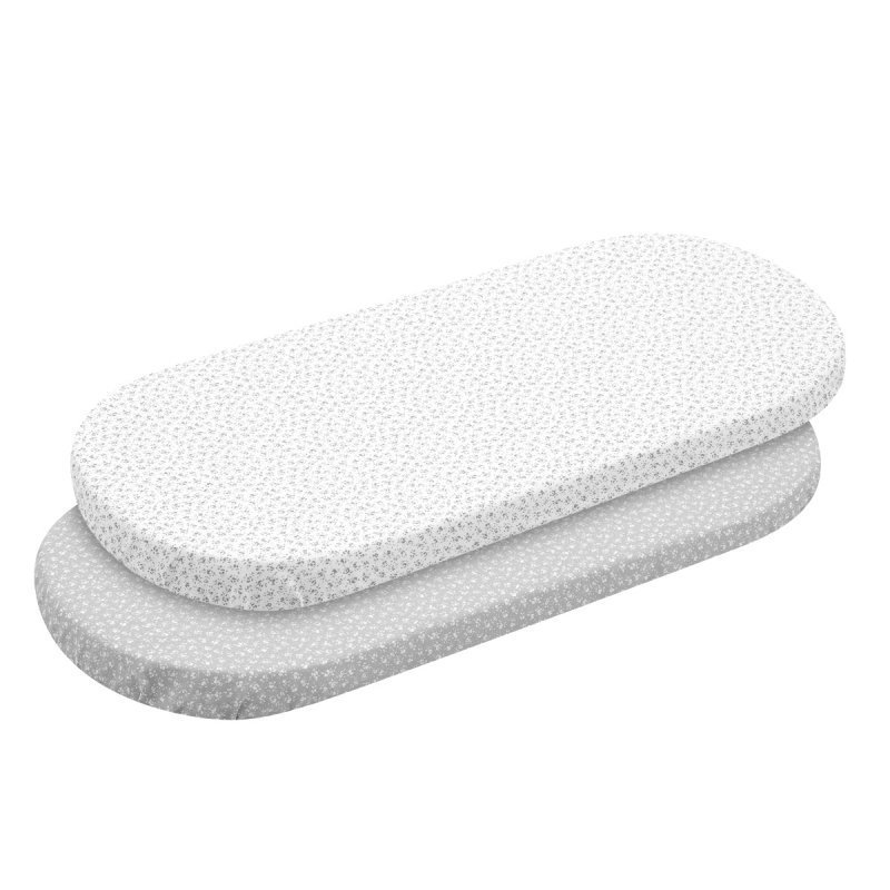 SABANA BAJERA CAPAZO PACK 2 UNDS LIBERTY GRIS