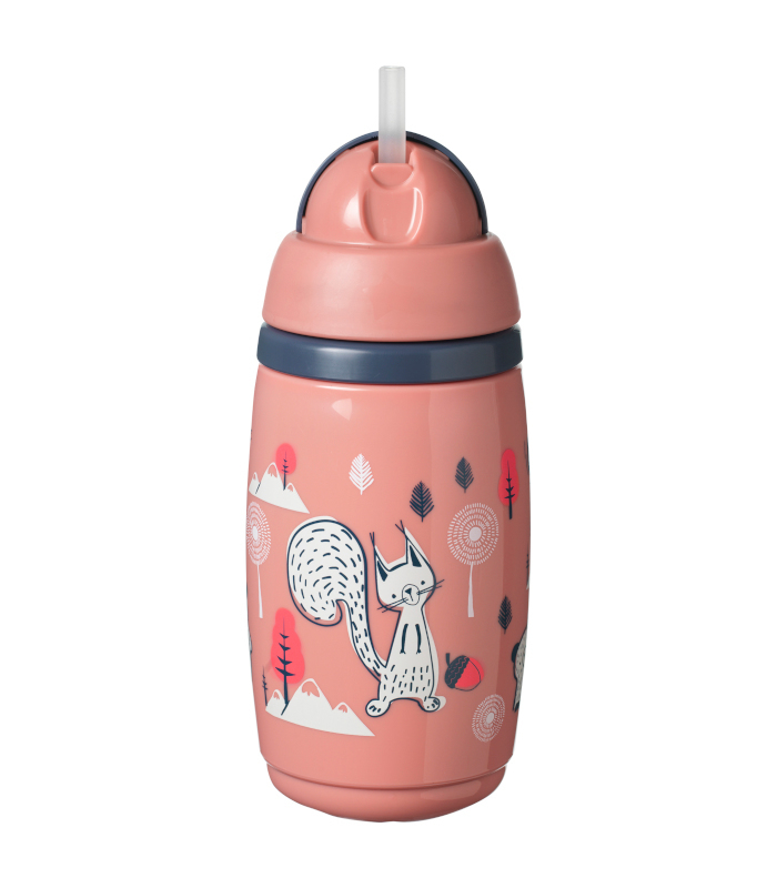 VASO TERMICO CON CAÑA 266ml ROSA