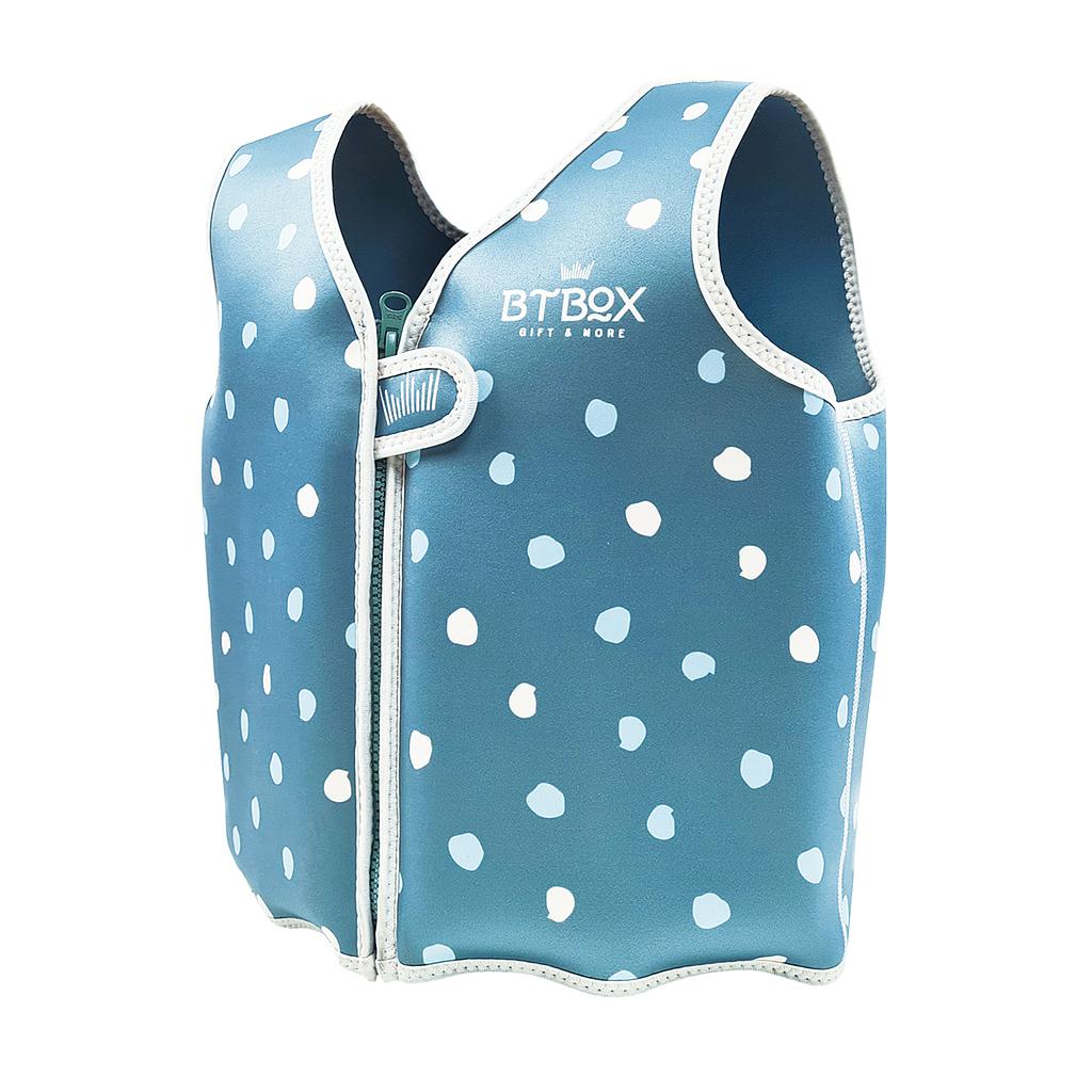 CHALECO FLOTADOR BTBOX SUMMER 2023 LUNARES VERDE 20-28 KG-TALLA M