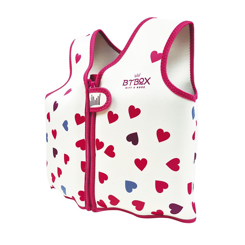 CHALECO FLOTADOR BTBOX SUMMER 2023 CORAZONES 9-14 KG-TALLA XS
