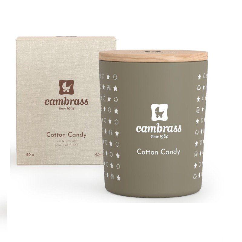 VELA AROMATICA 25 CL STAR COTTON CANDY 7.5X7.5X9 CM