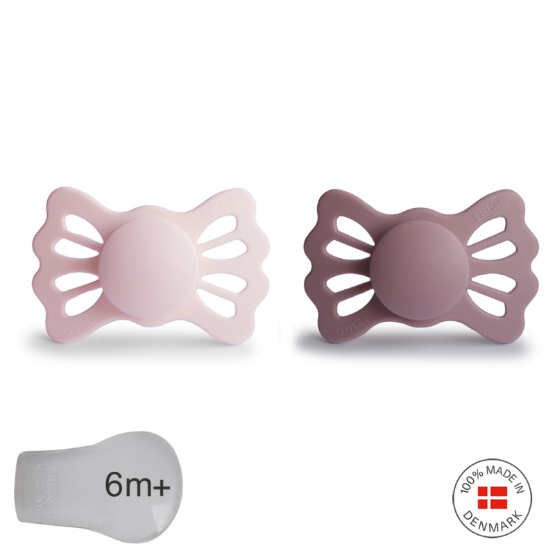 PACK 2 CHUPETES SIMETRIC SILICONA LUCKY WHITE L./TWILIGHT M. 6M+