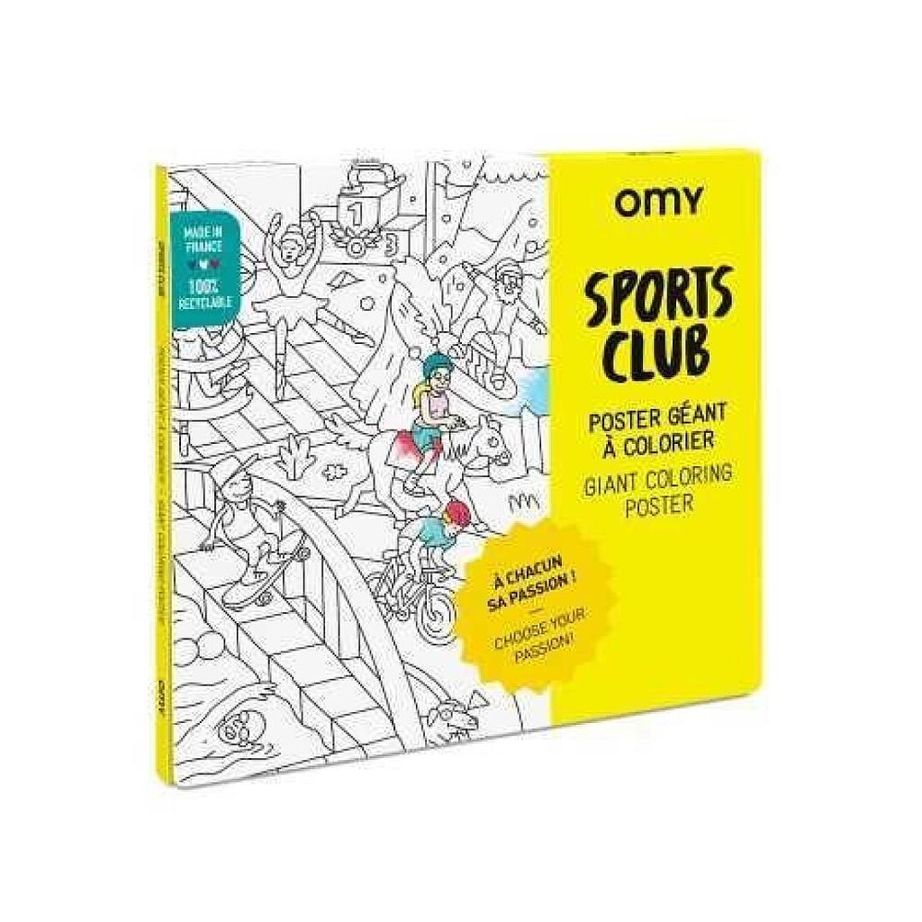 OMY POSTER XL OMY SPORTS PARA COLOREAR