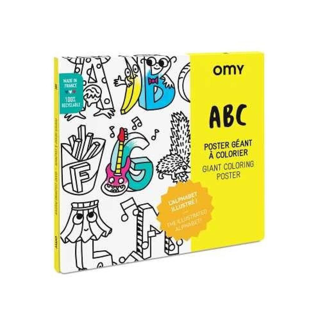 OMY POSTER XL OMY ABCD PARA COLOREAR