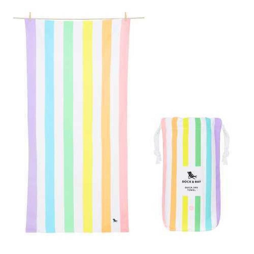 TOALLA DOCK&amp;BAY SUMMER XL 200X90 CM RAINBOW PASTEL 