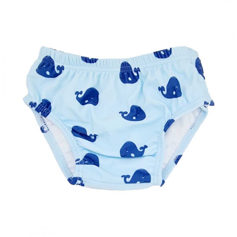 BAÑADOR PAÑAL BTBOX UPF 50+ BALLENAS 6-12 MESES