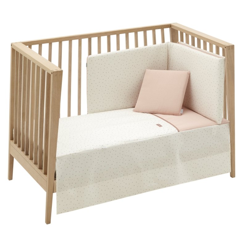 COLCHA+PROTECTOR CUNA 60 MAGIA ROSA