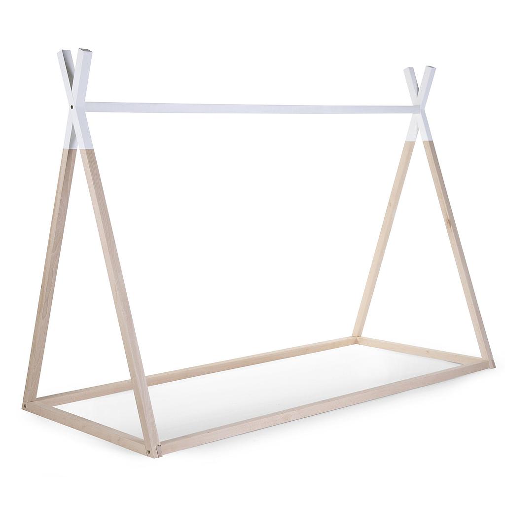 CAMA TIPI 200X90 NATURAL/BLANCO
