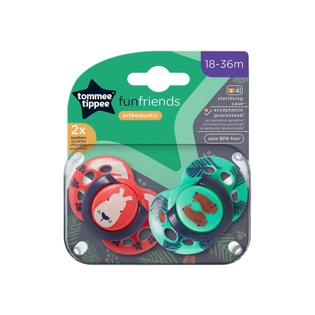CHUPETE CTN FUN SURTIDO 18-36M 2 UNDS