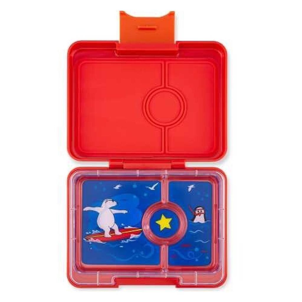 YUMBOX SNACK 3C SURF RED+POLAR BEAR