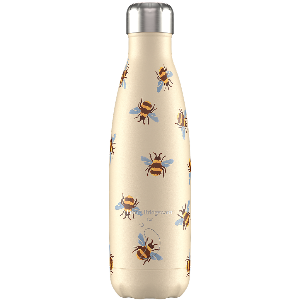 BOTELLA CHILLY'S 500ML EMMA BRIDGEWATER ABEJAS BLUE WING