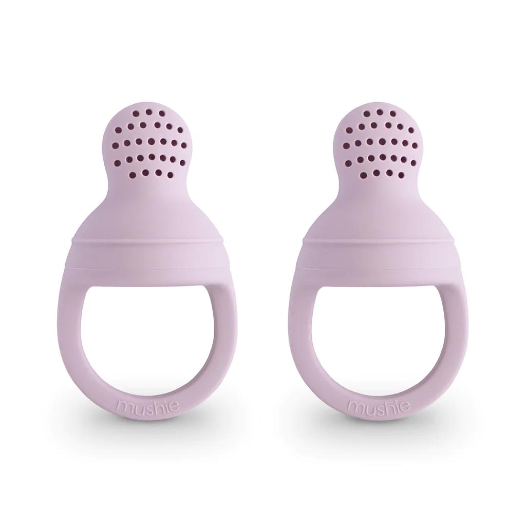 MUSHIE ALIMENTADOR DE SILICONA 2 UNDS SHIFTING SOFT LILAC