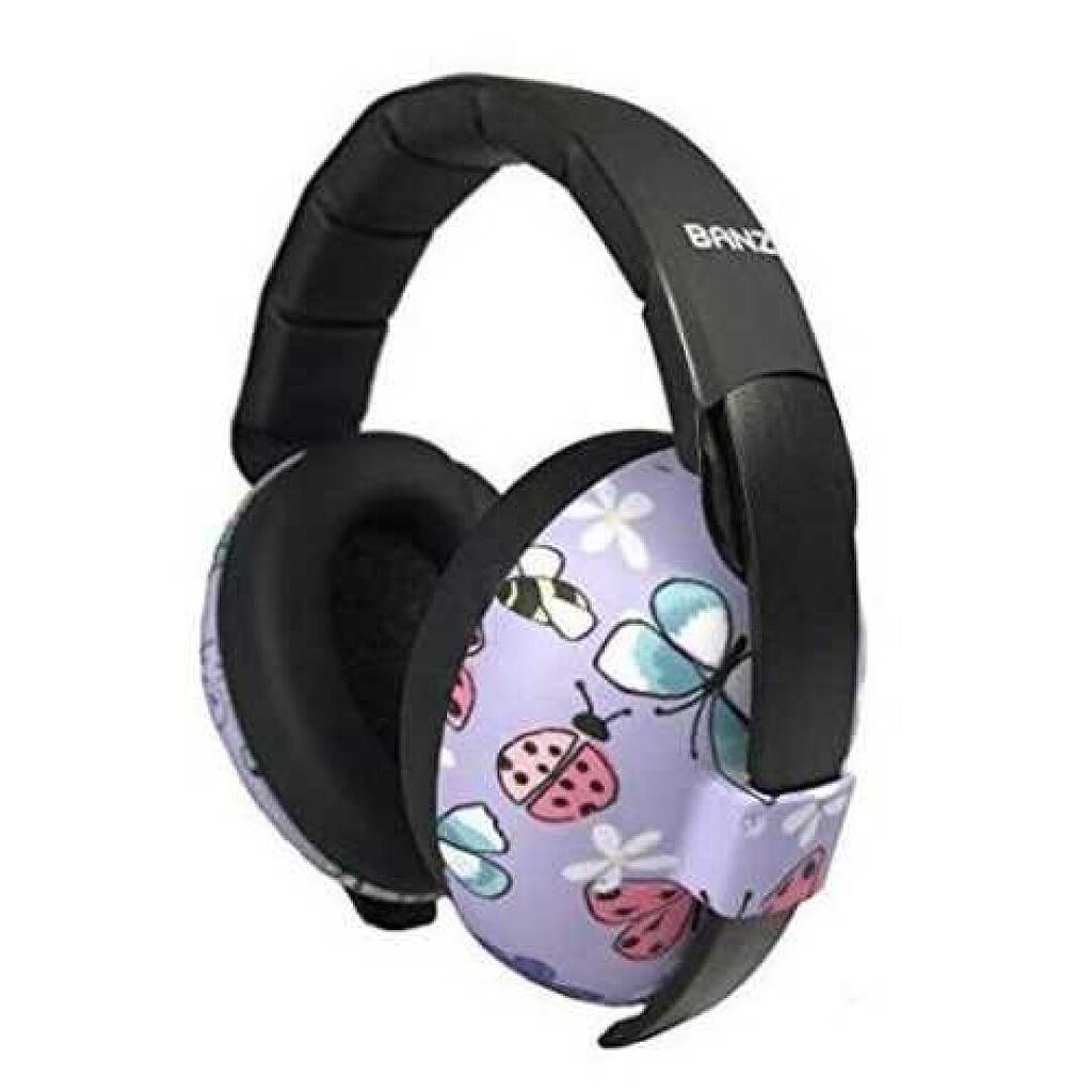 AURICULARES ANTIRUIDO BANZ kidz +3 AÑOS MARIPOSAS