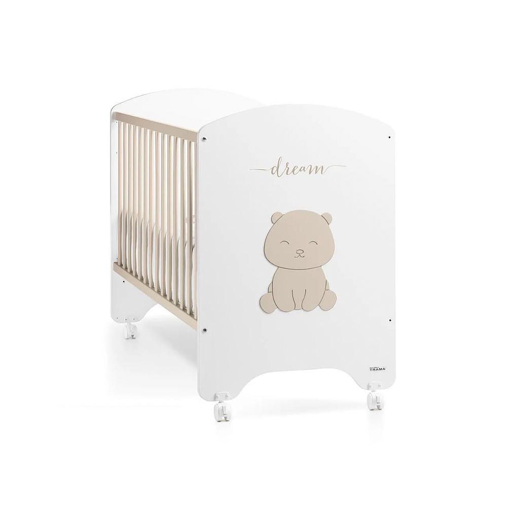 CUNA COLECHO DREAM BEAR BLANCO MATE/TIERRA