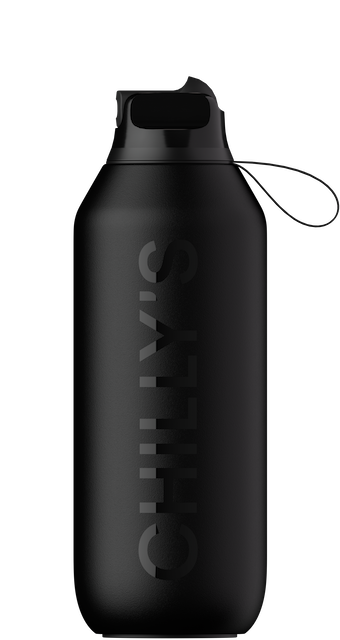 BOTELLA CHILLY´S SERIE 2 FLIP 500ML NEGRO