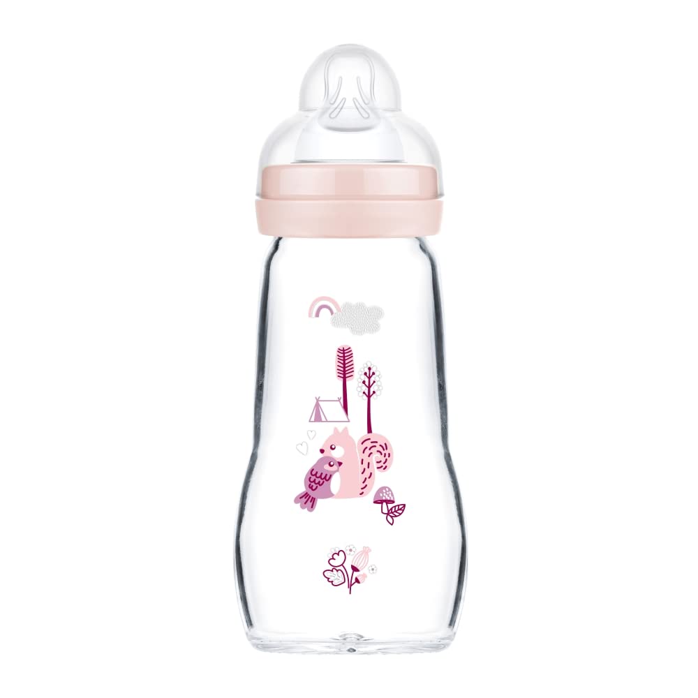 MAM BIBERON CRISTAL FEEL GOOD 260ML ROSA
