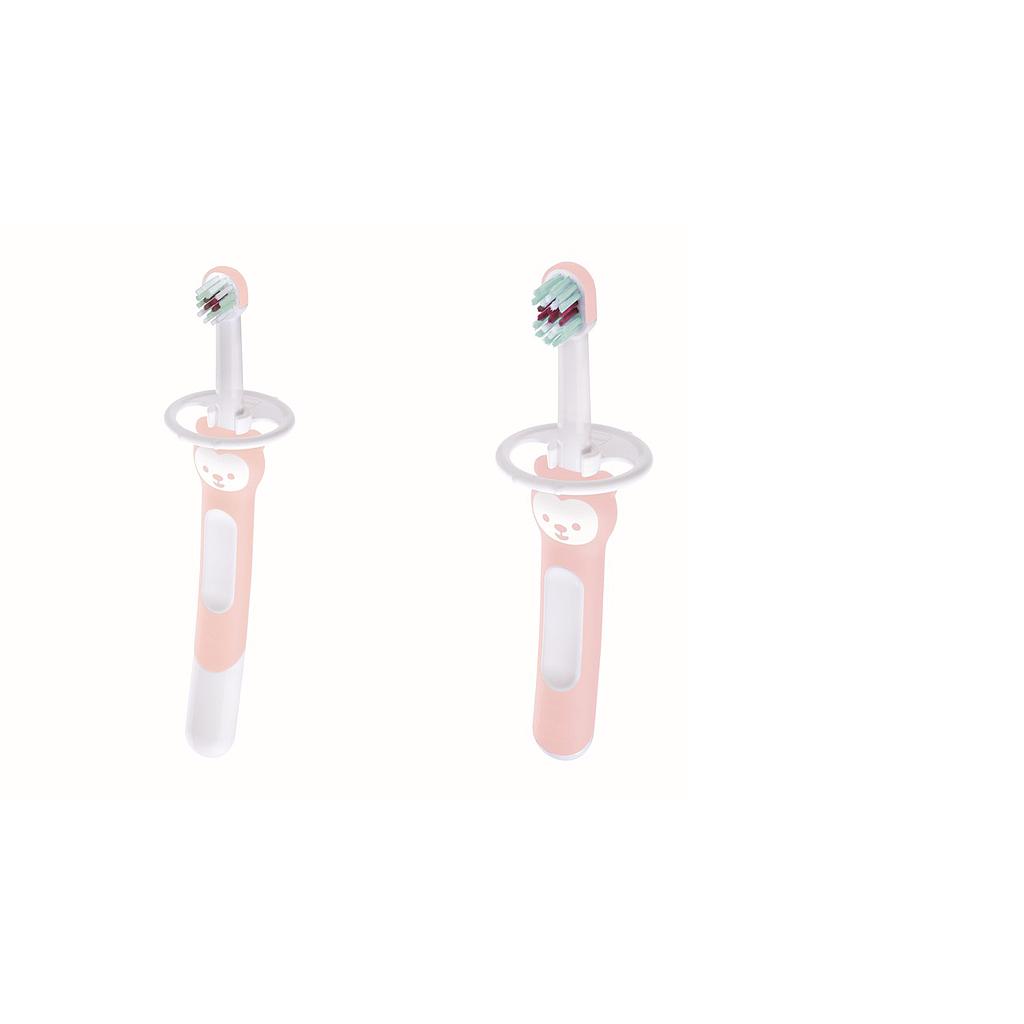 SET DE CEPILLOS DE DIENTES LEARN TO BRUSH ROSA