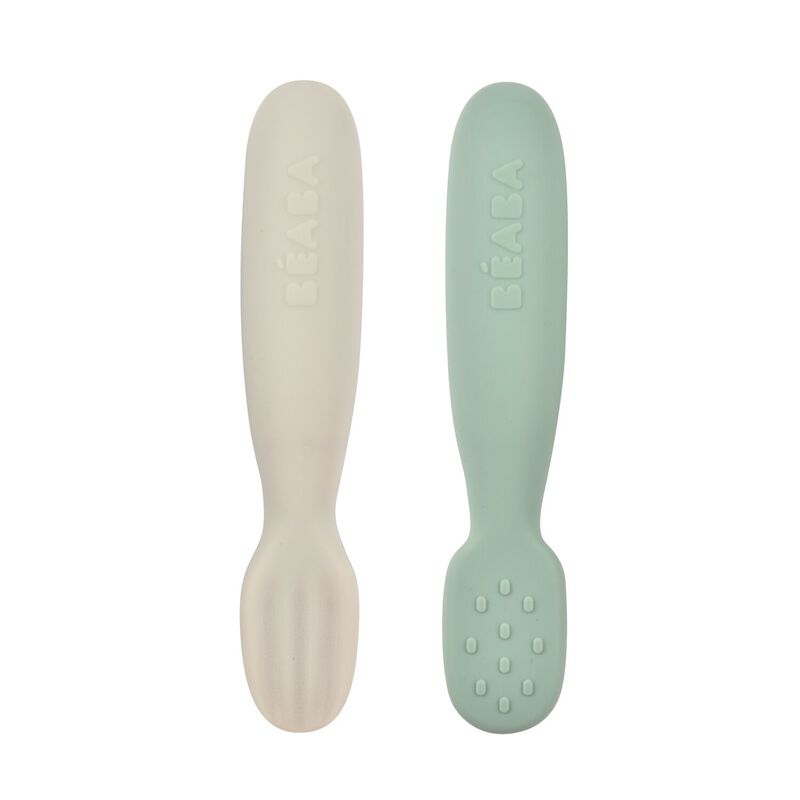 PRECUCHARAS SILICONA 2 UNDS VERDE/GRIS